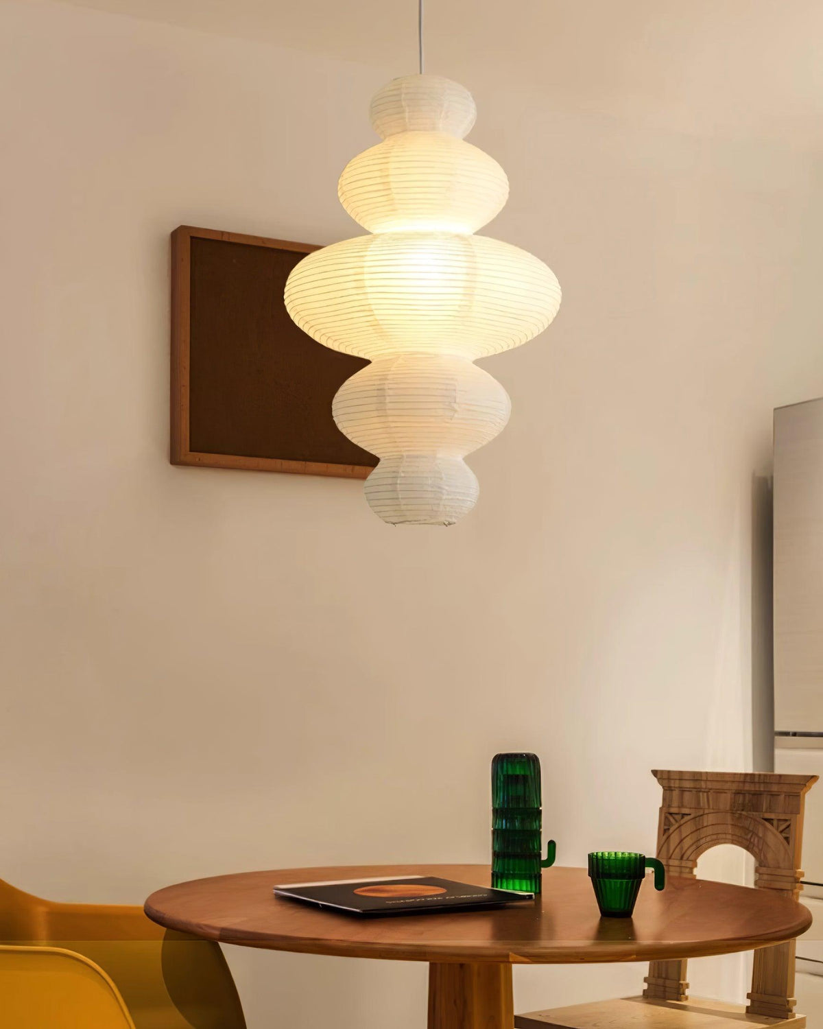 Akari Juni Pendant Lamp-Neutral Decor
