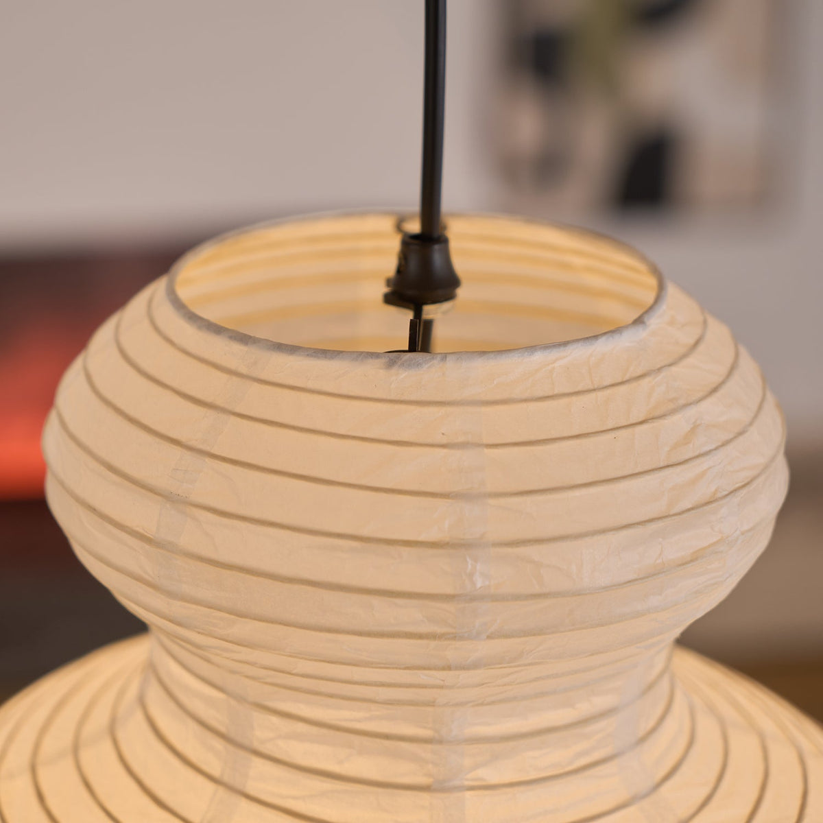 Akari Juni Pendant Lamp-Neutral Decor