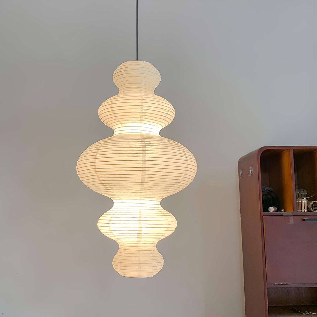 Akari Juni Pendant Lamp-Neutral Decor