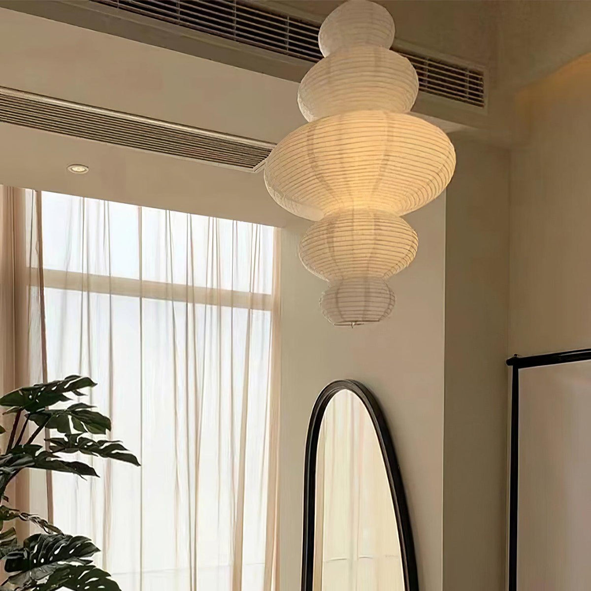 Akari Juni Pendant Lamp-Neutral Decor
