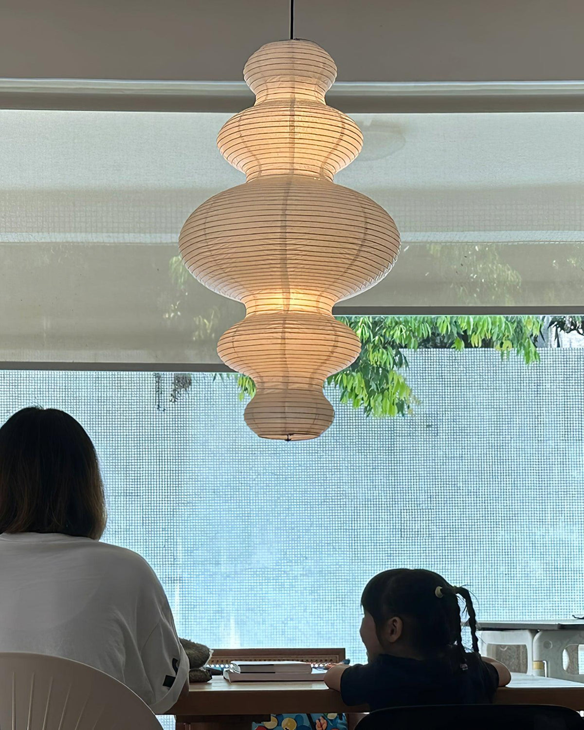 Akari Juni Pendant Lamp-Neutral Decor