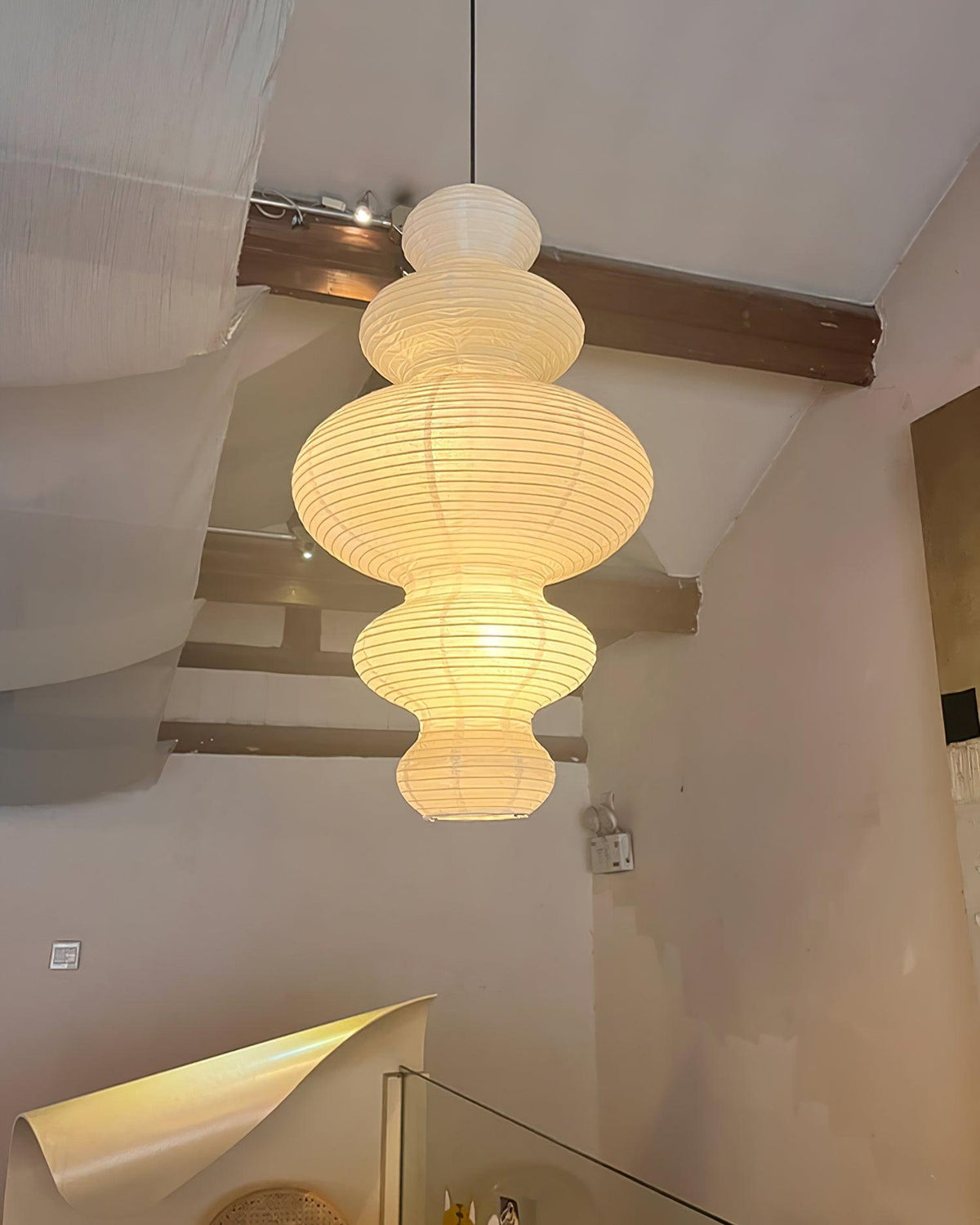 Akari Juni Pendant Lamp-Neutral Decor