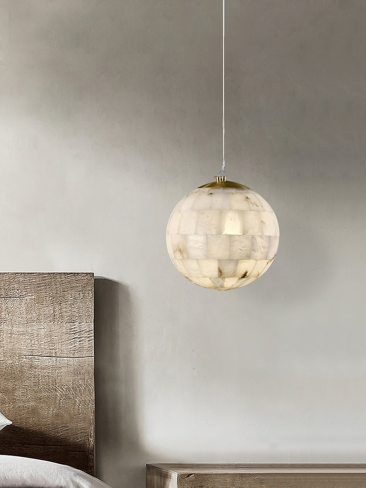 Fljotuvye Suspension en Alabastre Boule Moderne