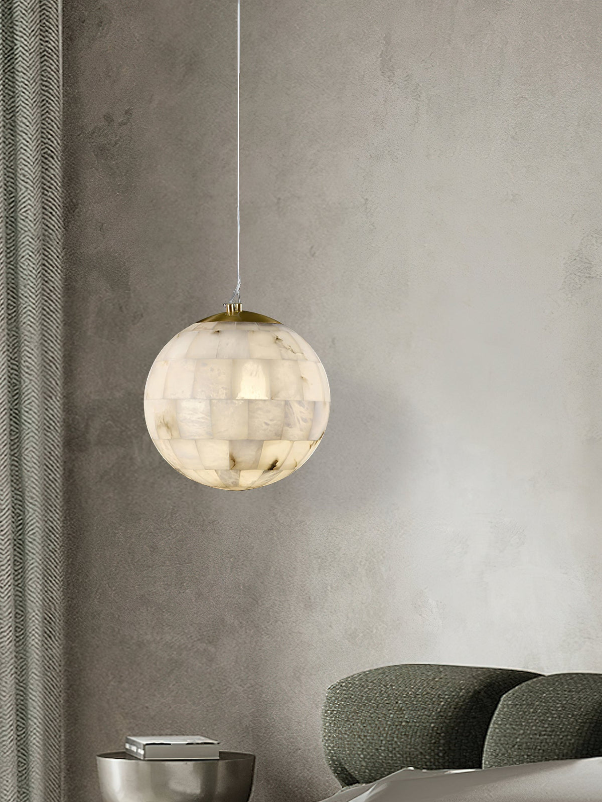 Fljotuvye Suspension en Alabastre Boule Moderne