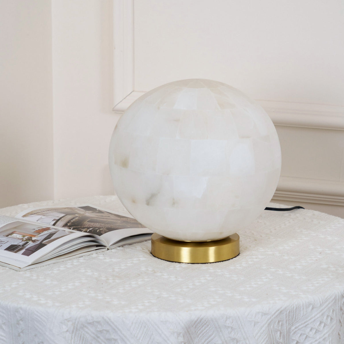 Lampe à Poser en Albâtre