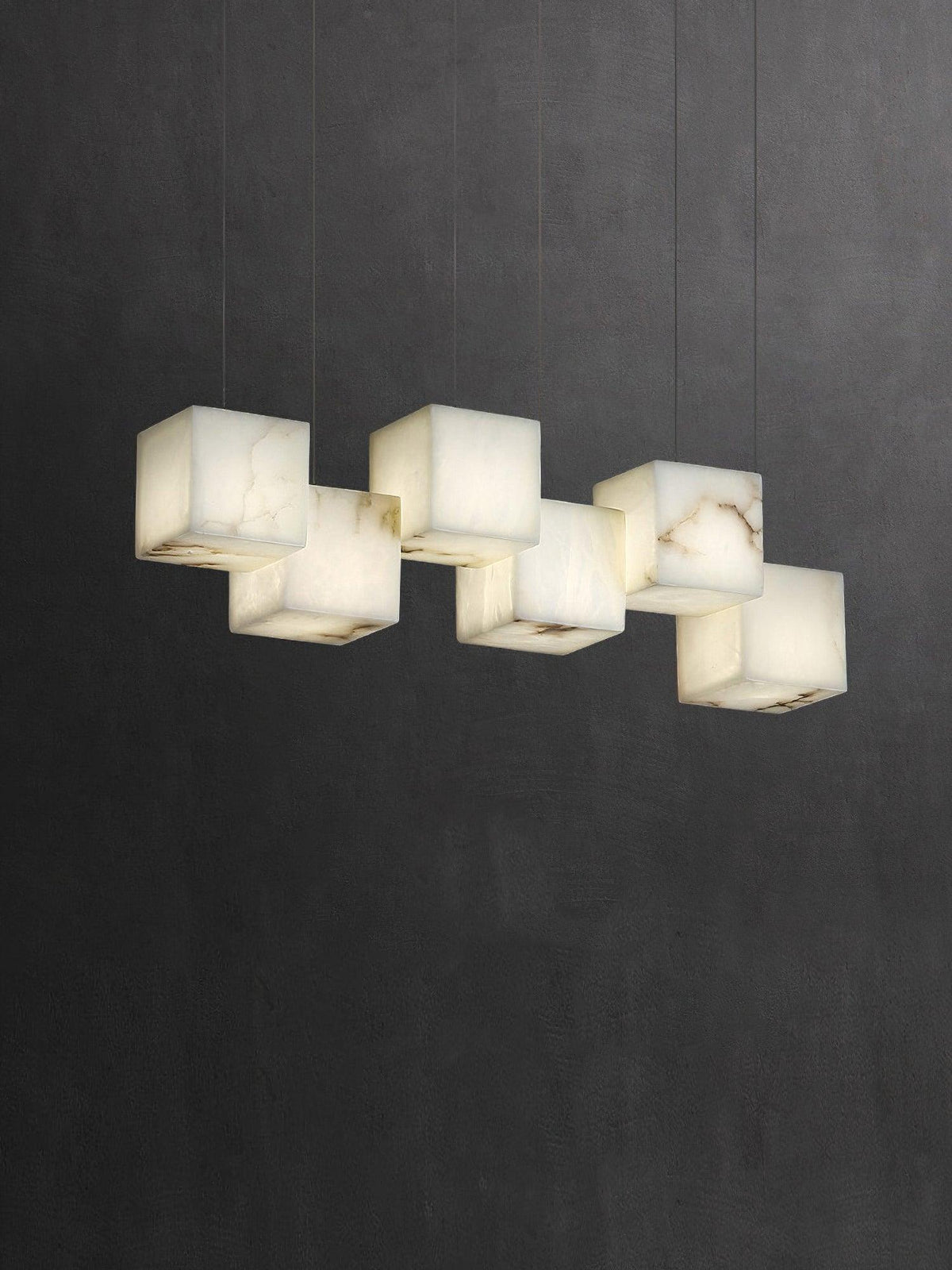 Eurraeel Lustre Spiral en Albâtre