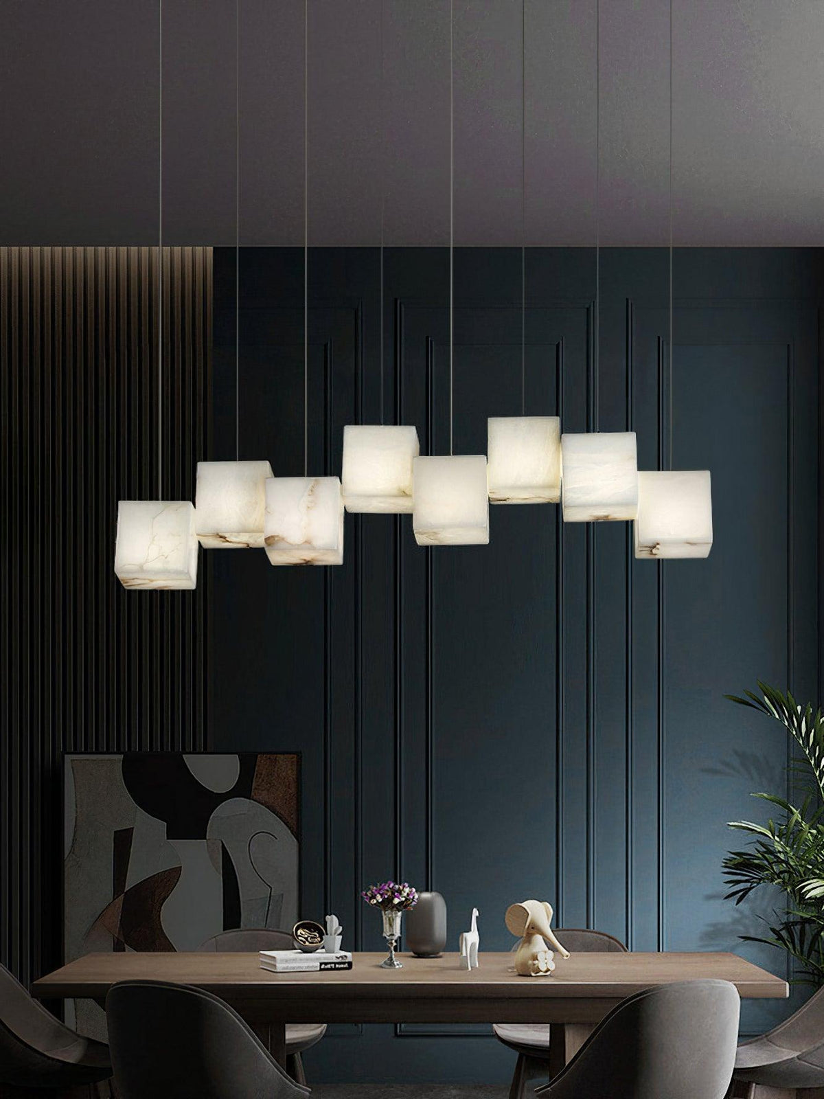 Eurraeel Lustre Spiral en Albâtre