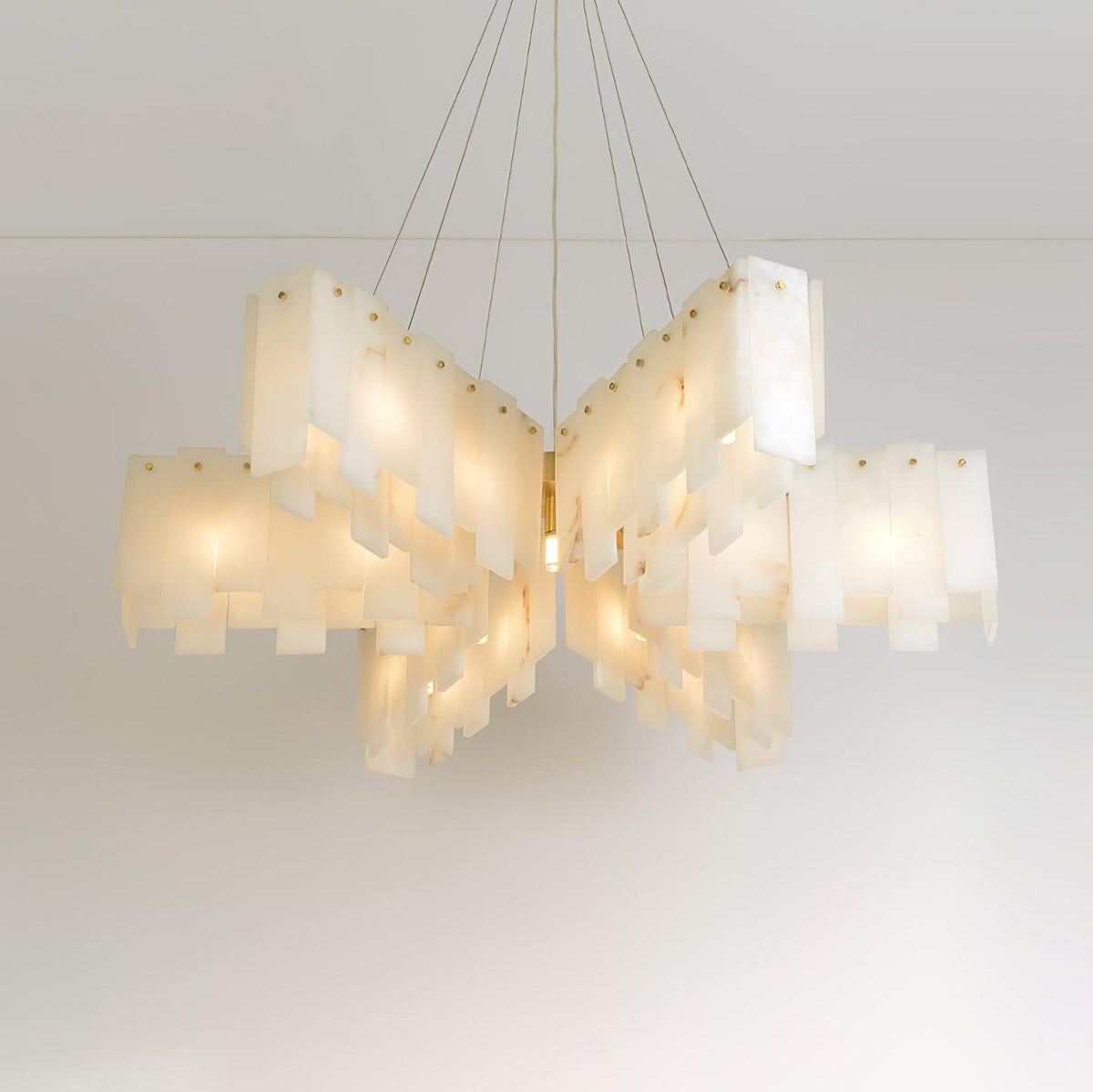 Nelevia Lustre Moderne en Albâtre