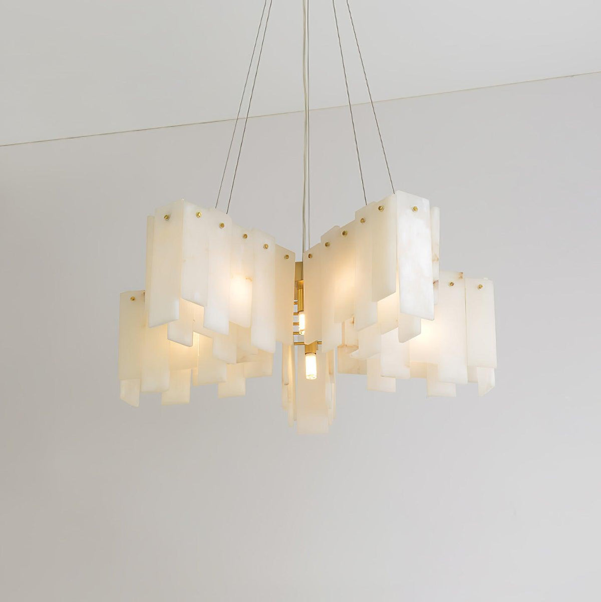 Nelevia Lustre Moderne en Albâtre