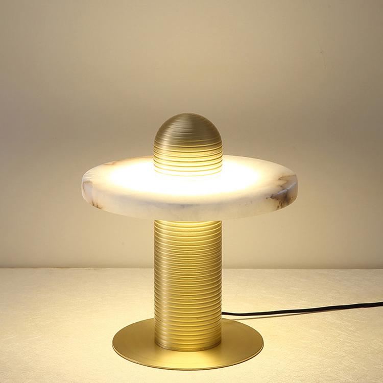 Nerio Lampe de Table Moderne en Albâtre