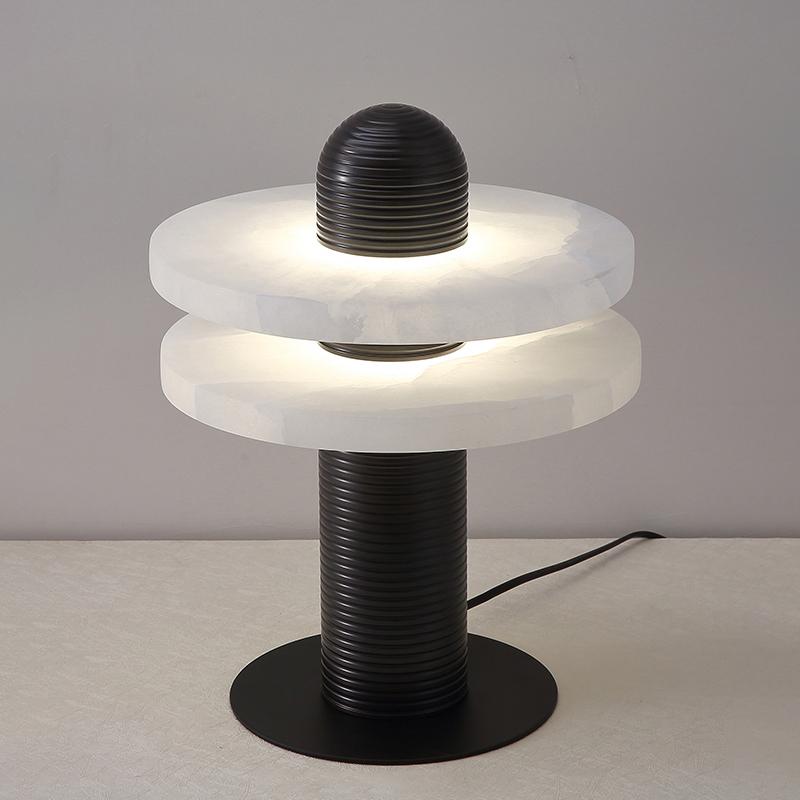 Nerio Lampe de Table Moderne en Albâtre