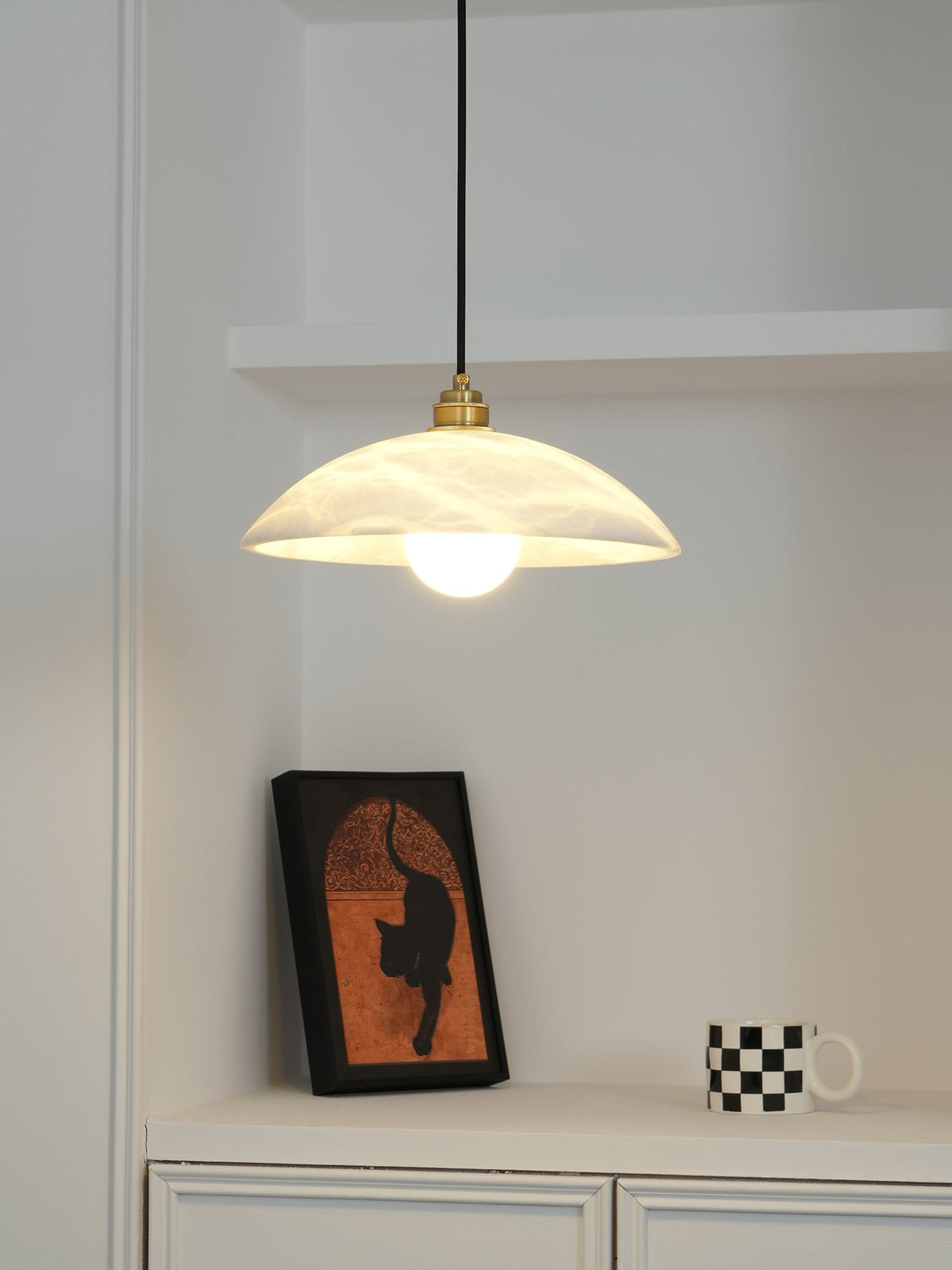 Orcariel Suspension Moderne en Albâtre