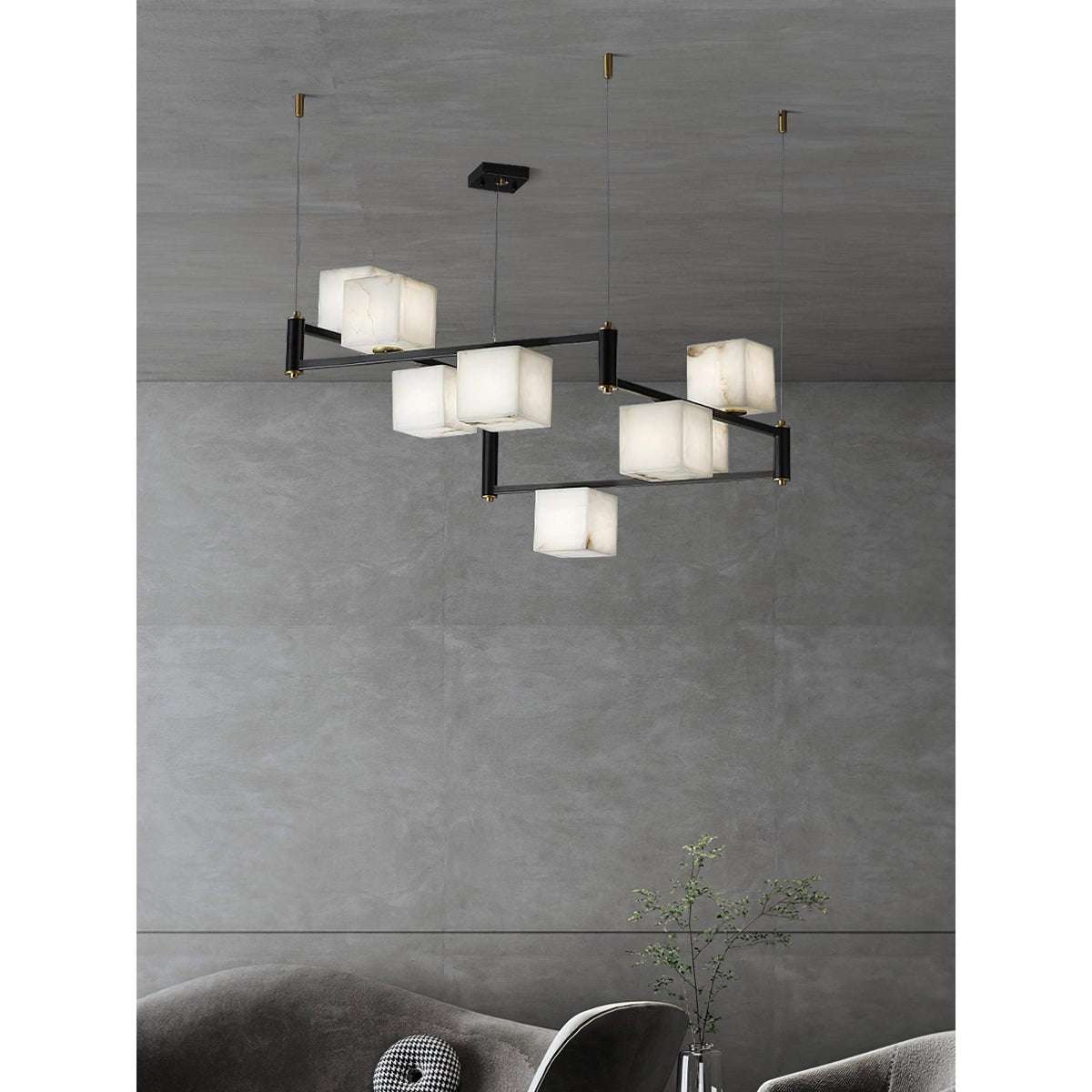 Ostruvye Lustre Albâtre Boîte Créativité Salon