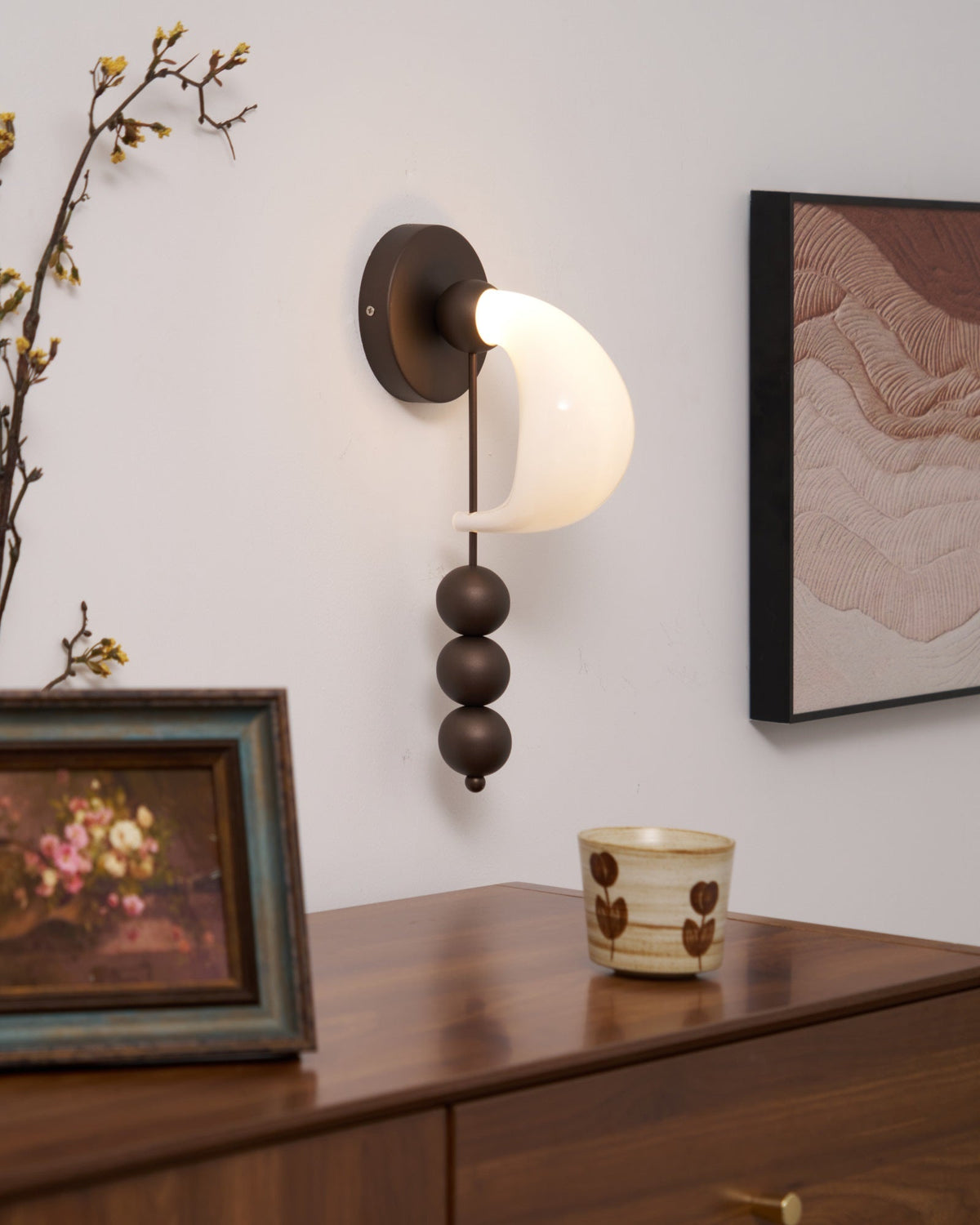 Vivane Applique Murale en Verre Art Haut de Gamme Élégante