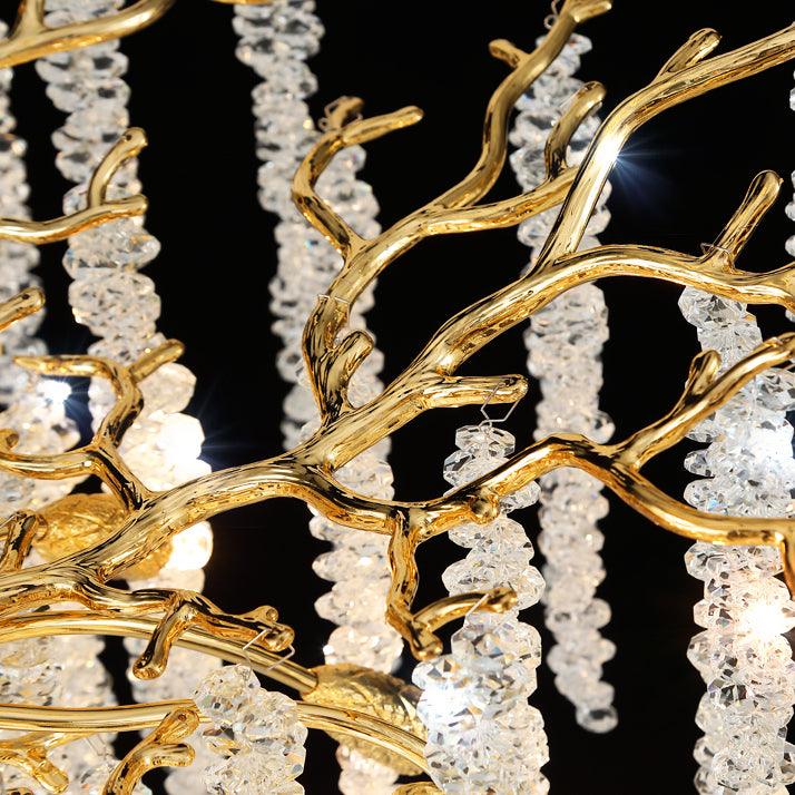 Noraine Lustre Doré Cristal Branche Élégant
