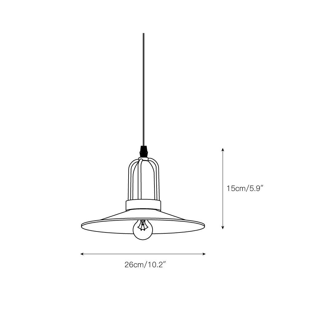 Yrvuvyi Suspension en Métal Industrielle Moderne Minimaliste