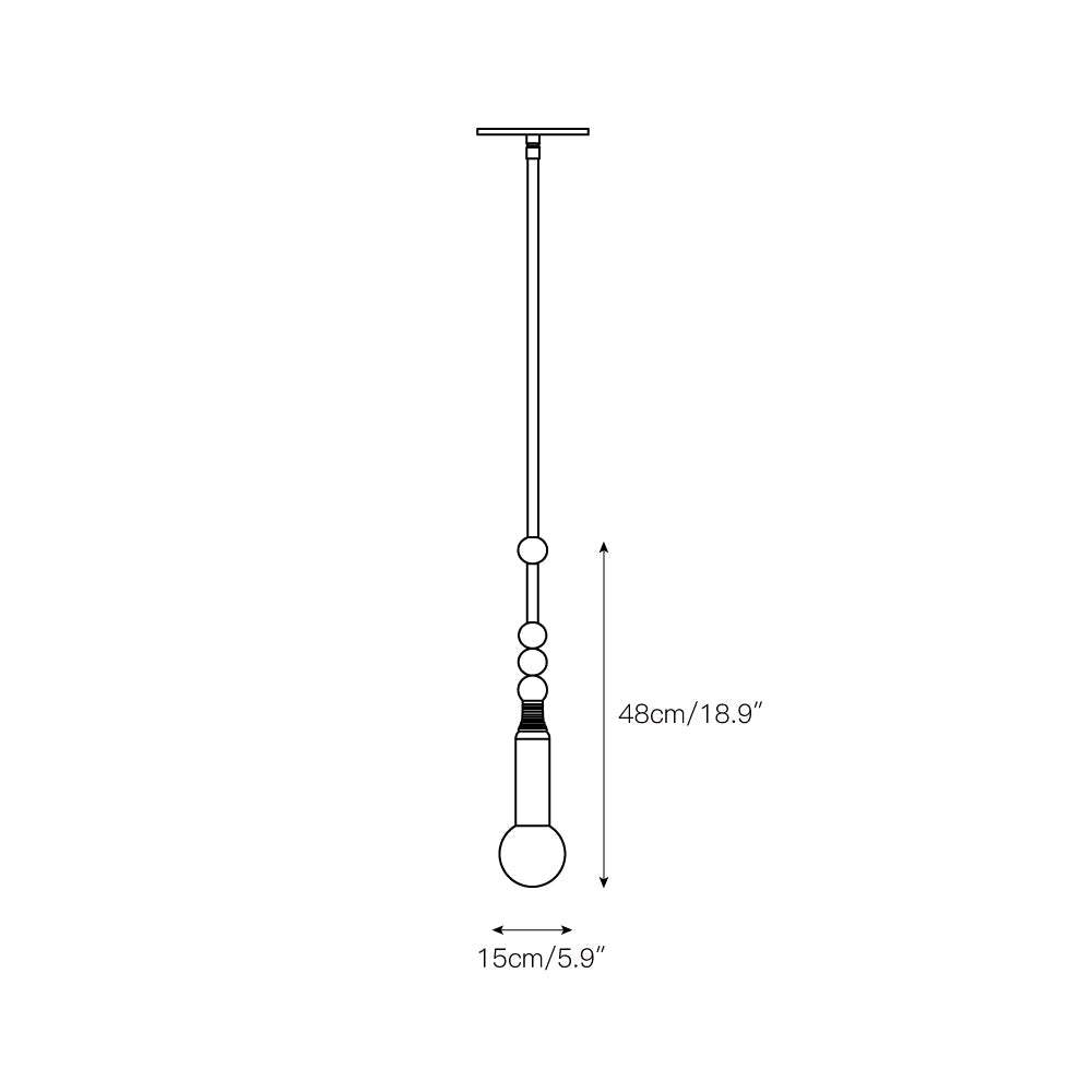 Alvuvyn Suspension Moderne Minimaliste en Marbre