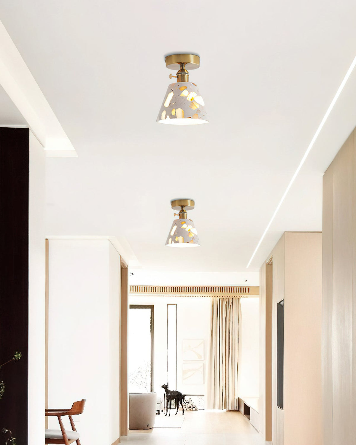 The four models of the Alvaro Ceiling Lamp shown side-by-side for comparison.