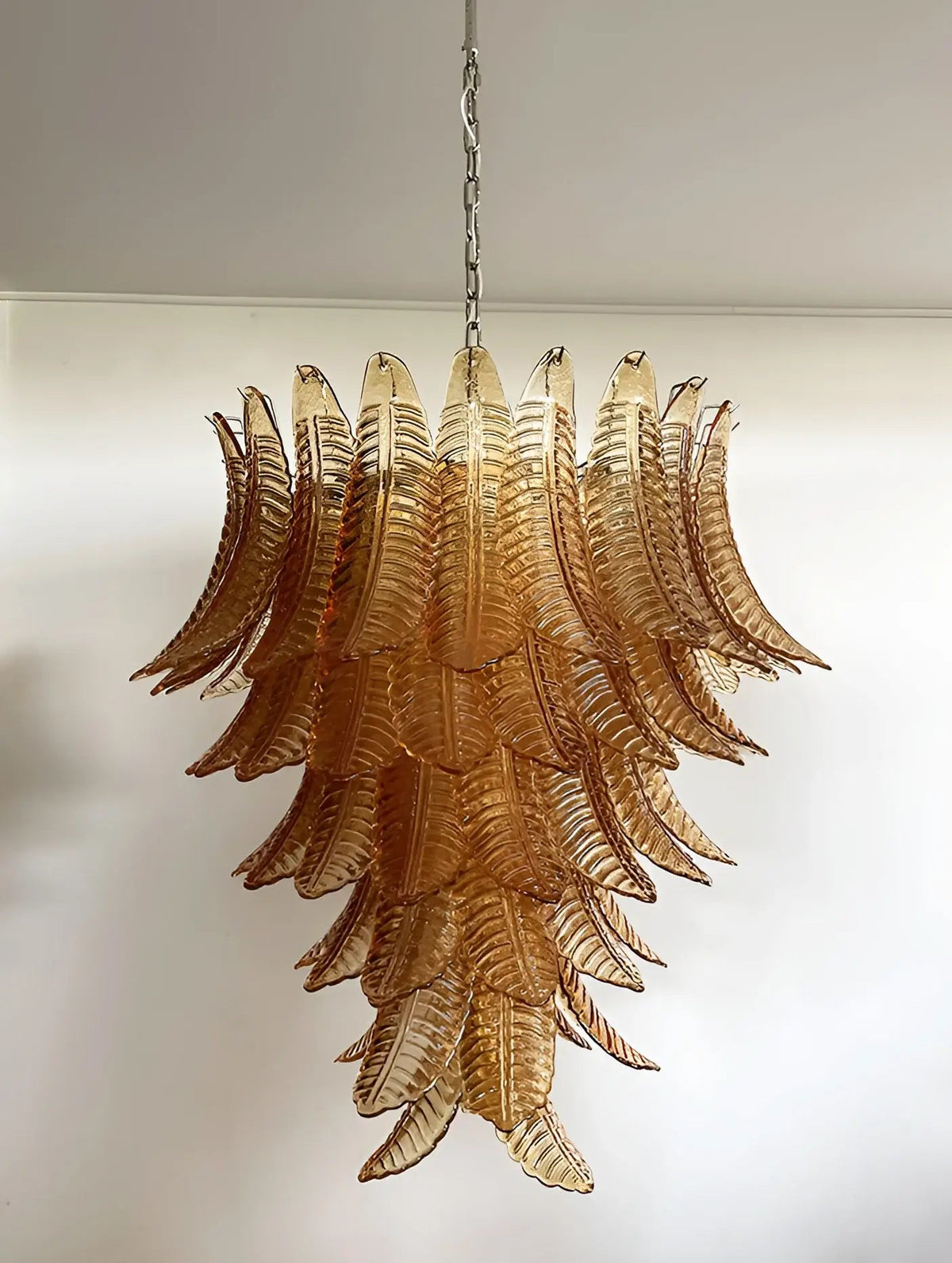 Rosilia Lustre en Verre de Murano Ambre