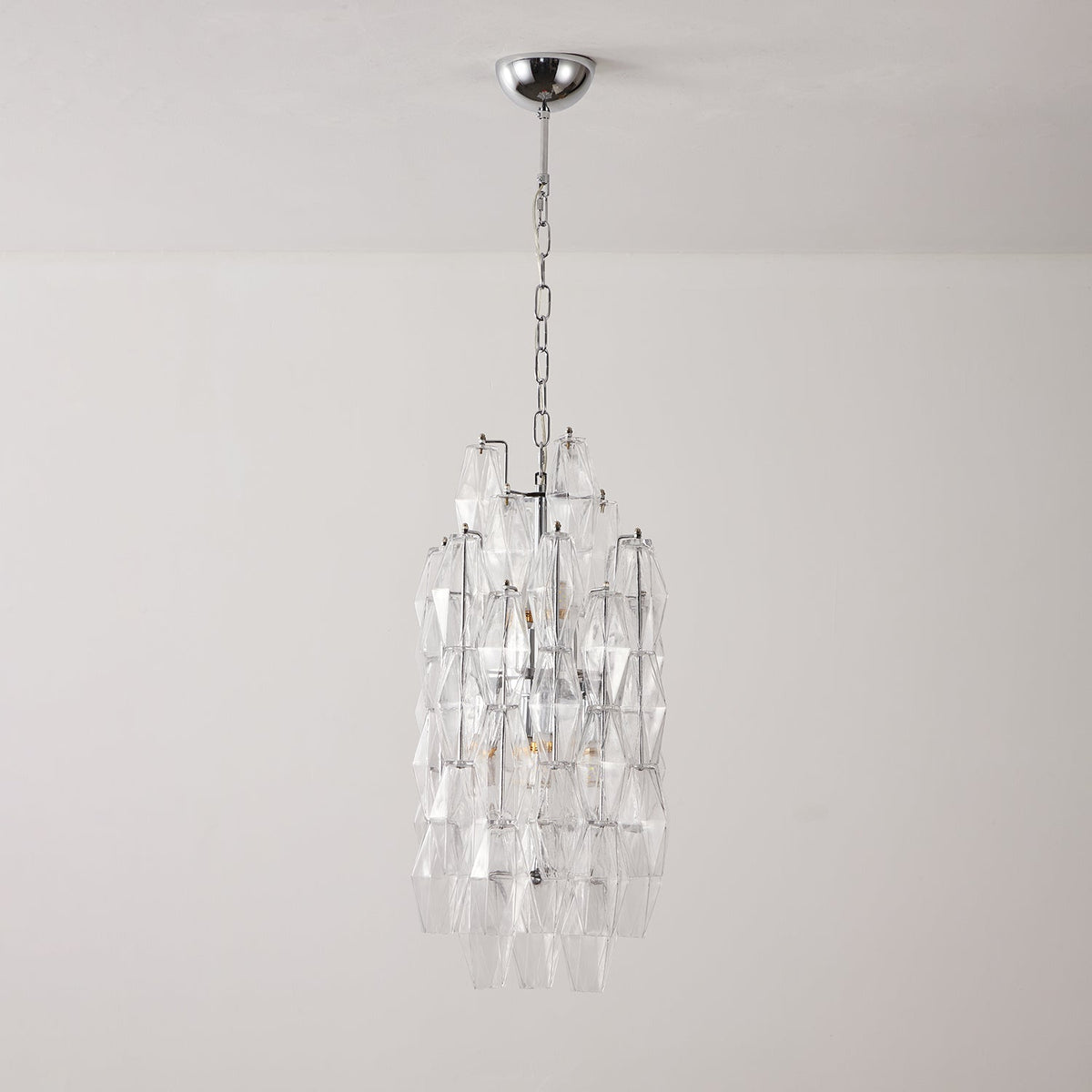 Periana Lustre Ambre Prisme Long Cascadant Verre