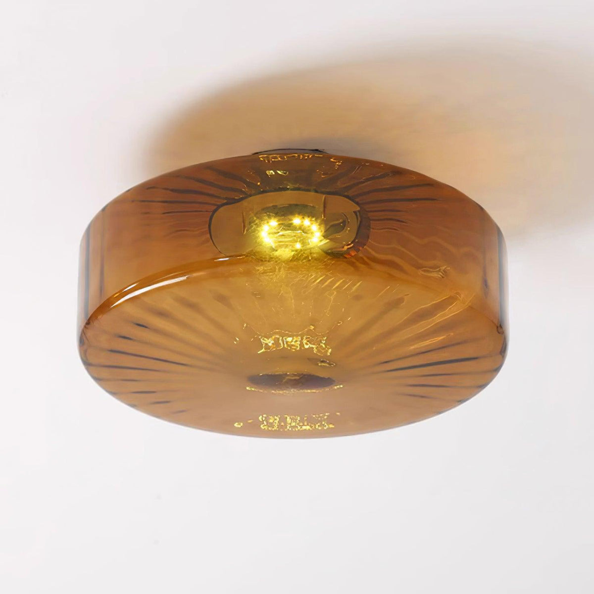 June Plafonnier Ambre Verre