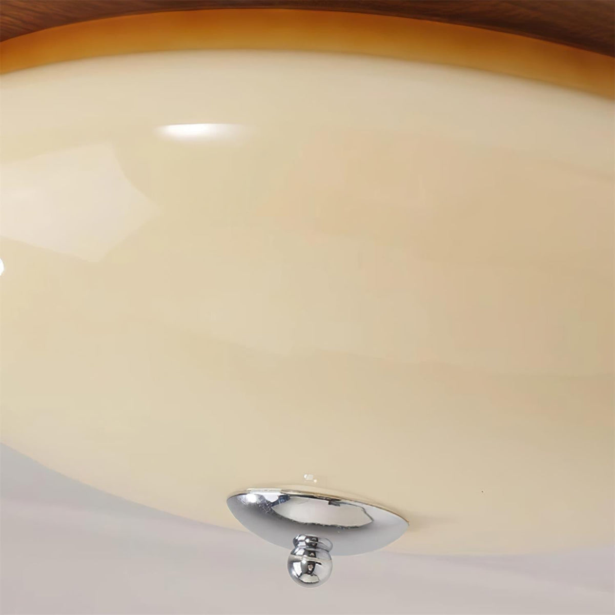 Povio Glass Flush Mount Ceiling Light-Neutral Decor