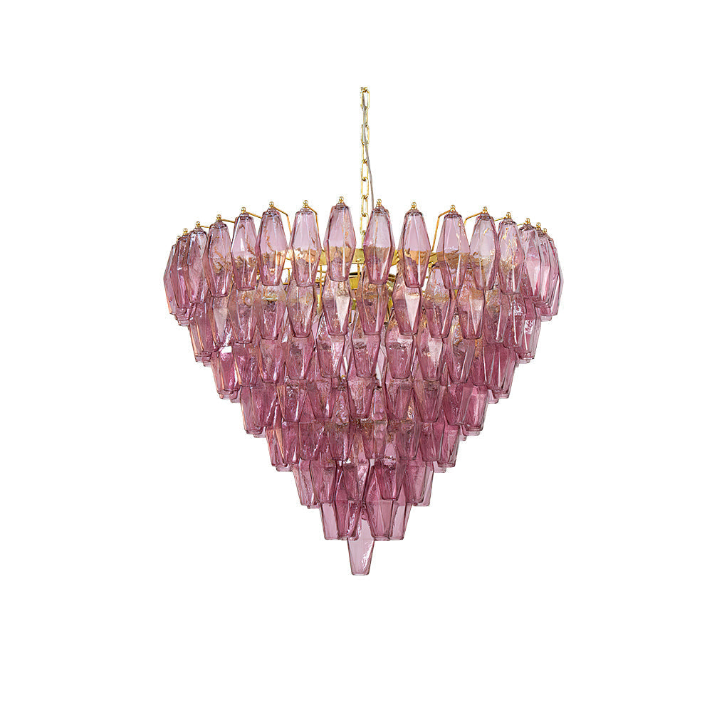Ametista Glass Chandelier in a grand foyer setting.