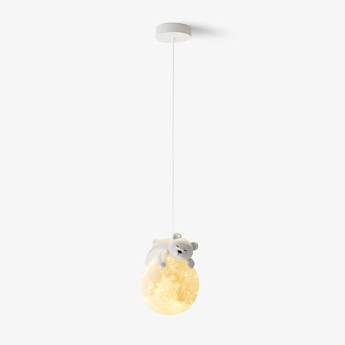 Sorena Suspension Lampe Ours Lune pour Chambre d'Enfant
