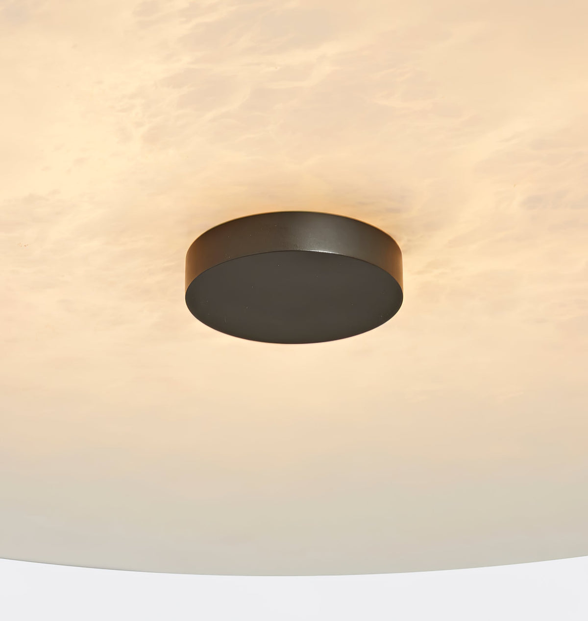 Jarnbruvyn Lampe de Plafond en Métal Laiton et Albâtre Moderne