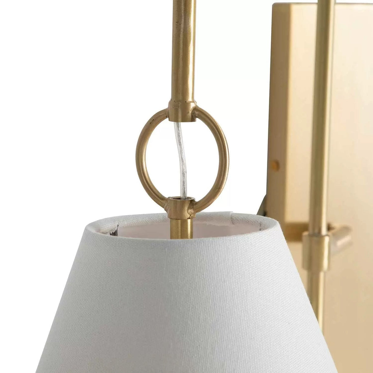 Ildvuvyi Applique Murale en Métal et Tissu Laiton Premium Moderne