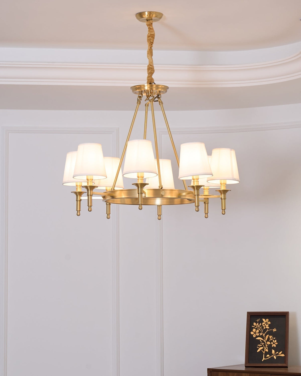 Kirevia Lustre Laiton Lin Moderne