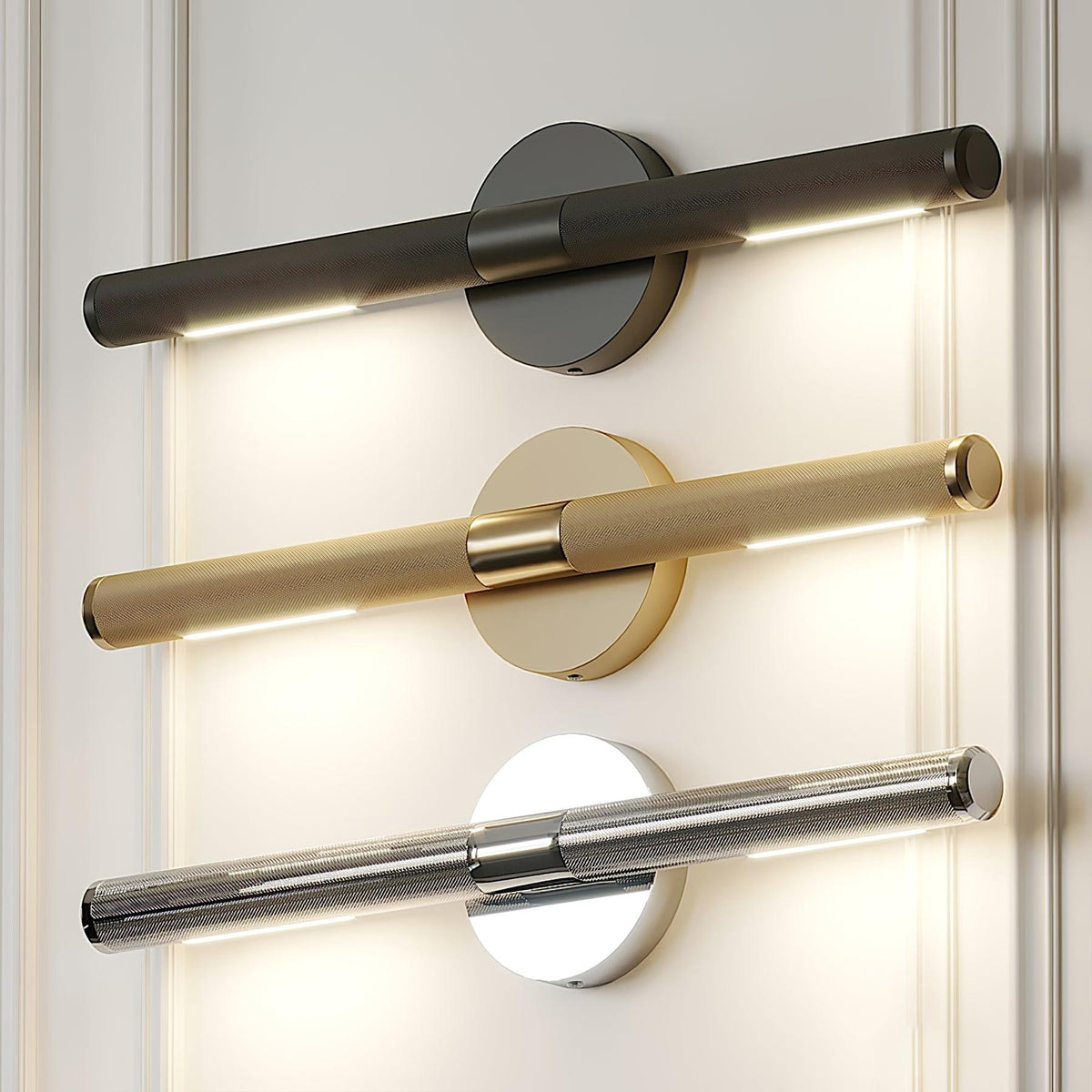 Sano Modern Brass LED Wall Light-Neutral Decor