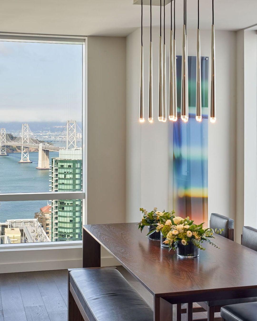 Chandelier with Polished Brass and Crystal Shades Minimalist-Neutral Decor