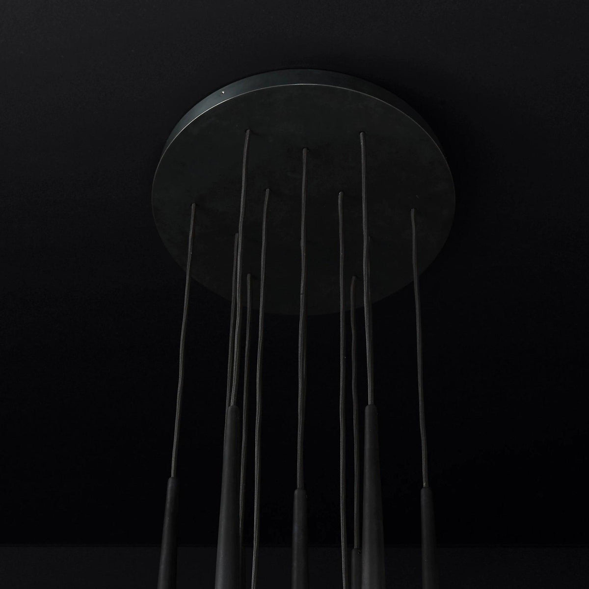 Larry Chandelier Crystal Brass Blackened Silver Staircase-Neutral Decor