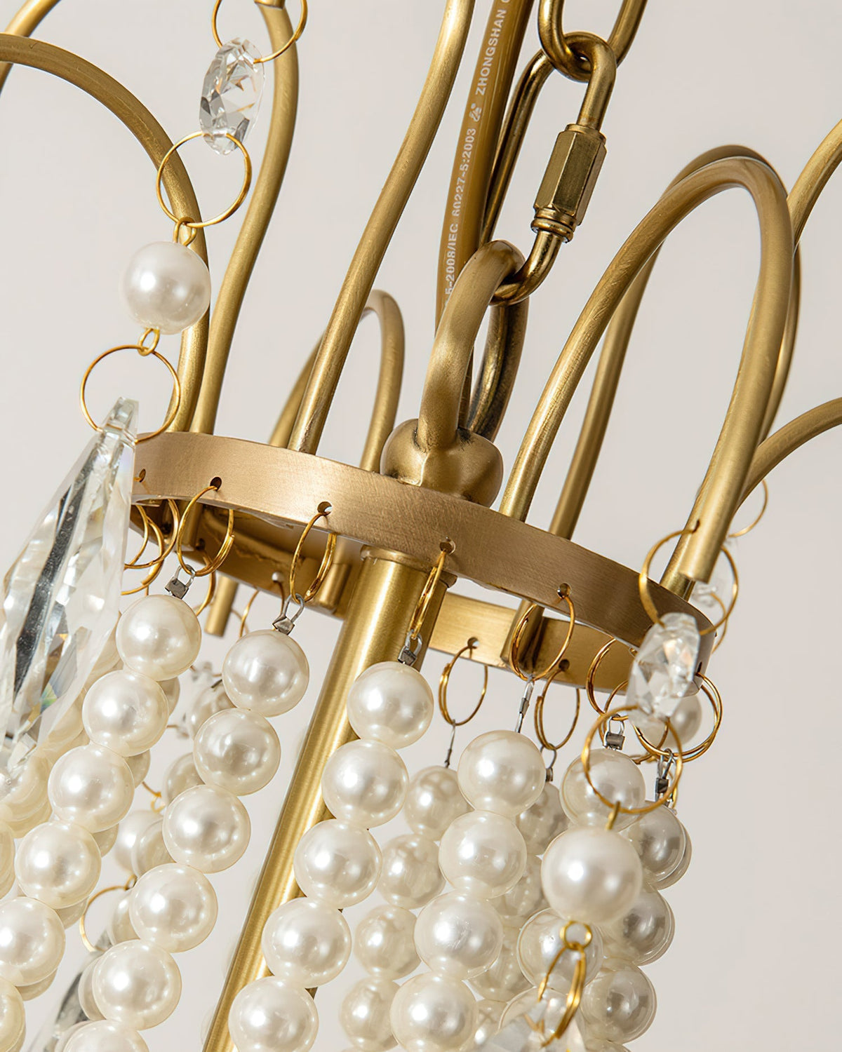 Full profile view of the Arcadia Crystal Chandelier on a plain background.