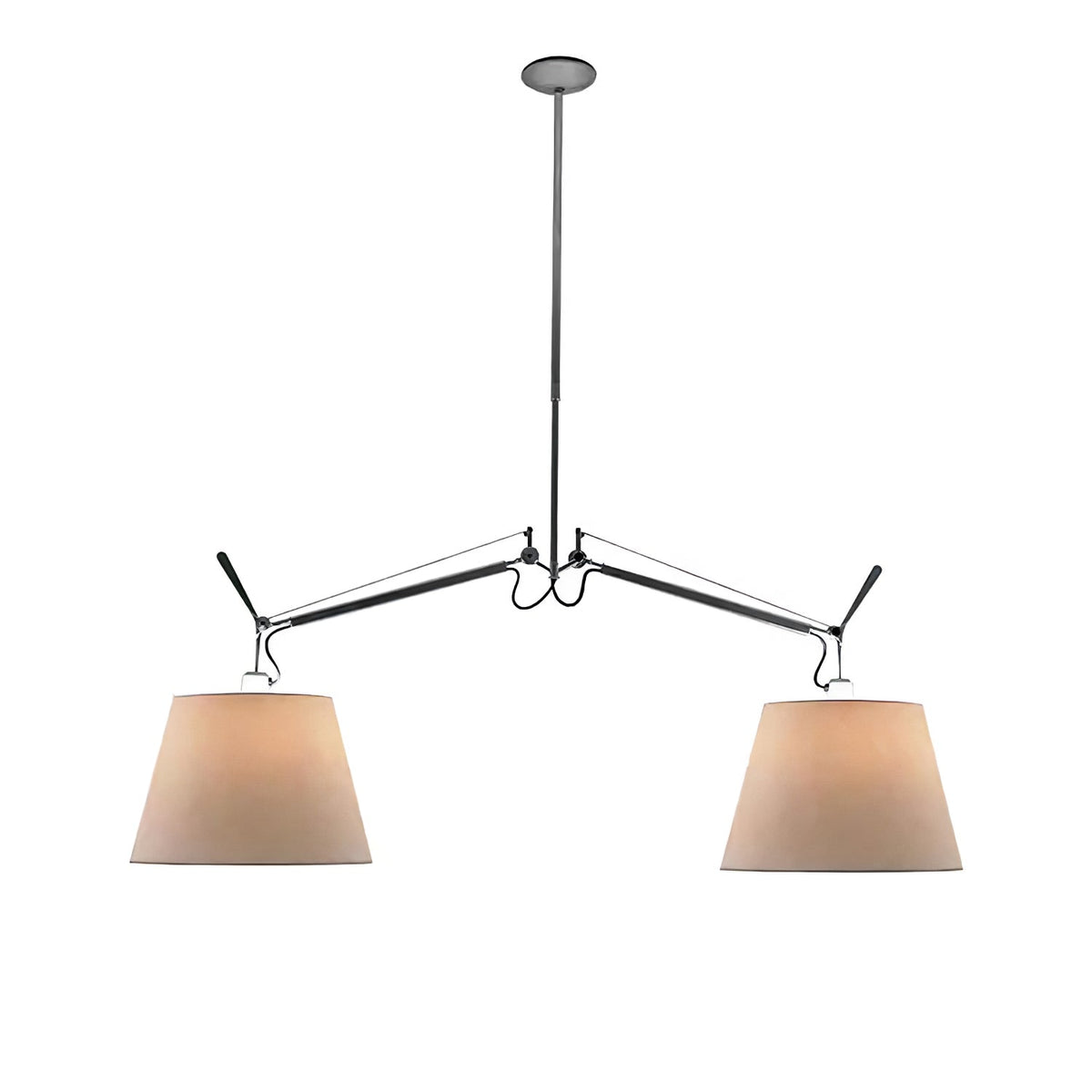 Evmirion Premium Élégance Abat-Jour Tissu Pendentif Lampe
