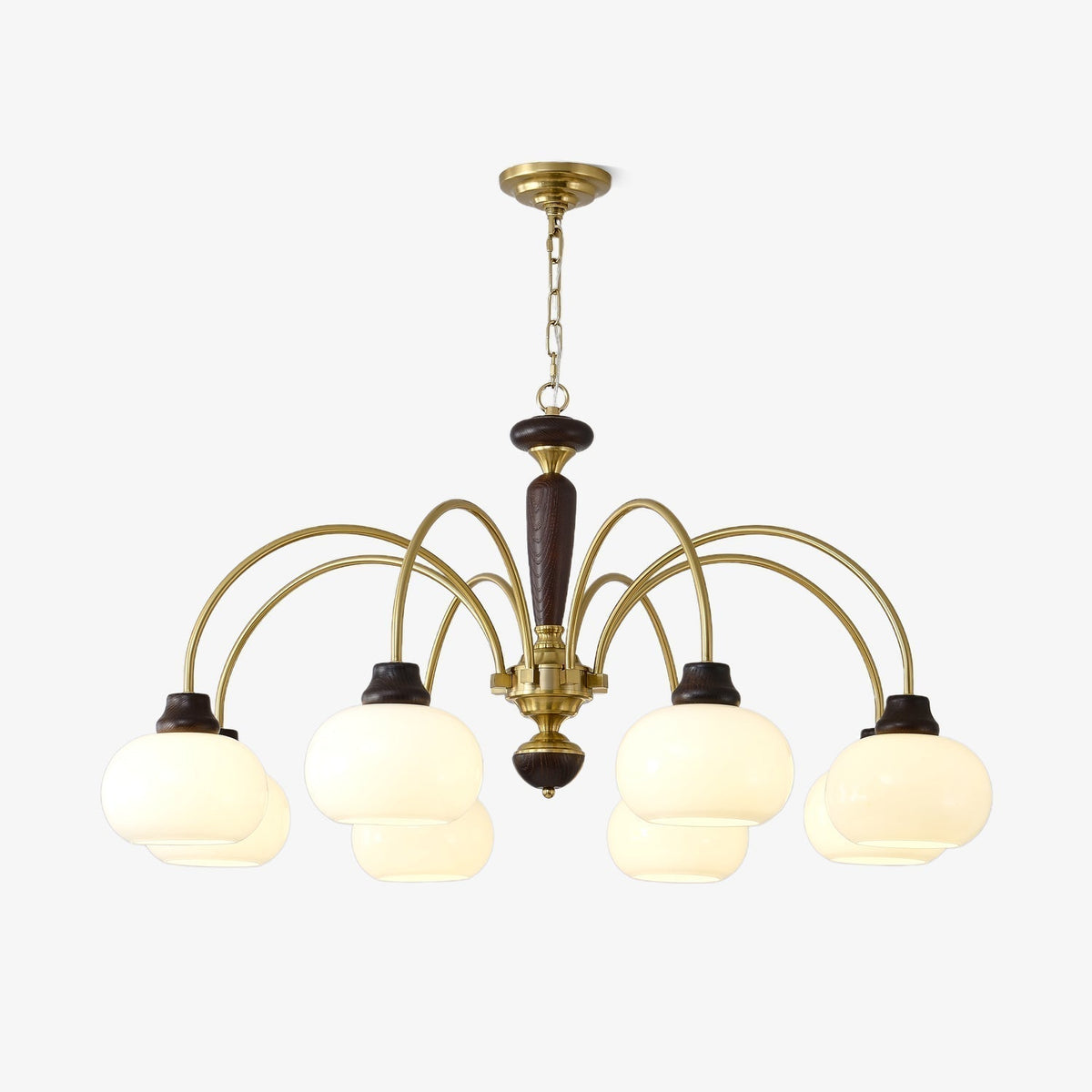 Fiorista Lustre Arqué Globe Blanc Abat-Jour