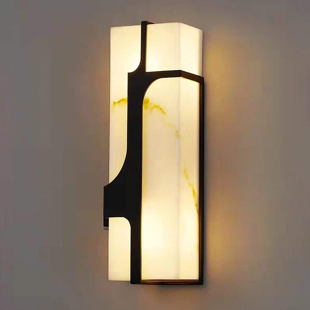 Ariel Wall Lamp Alabaster & Brass Elegance-Neutral Decor