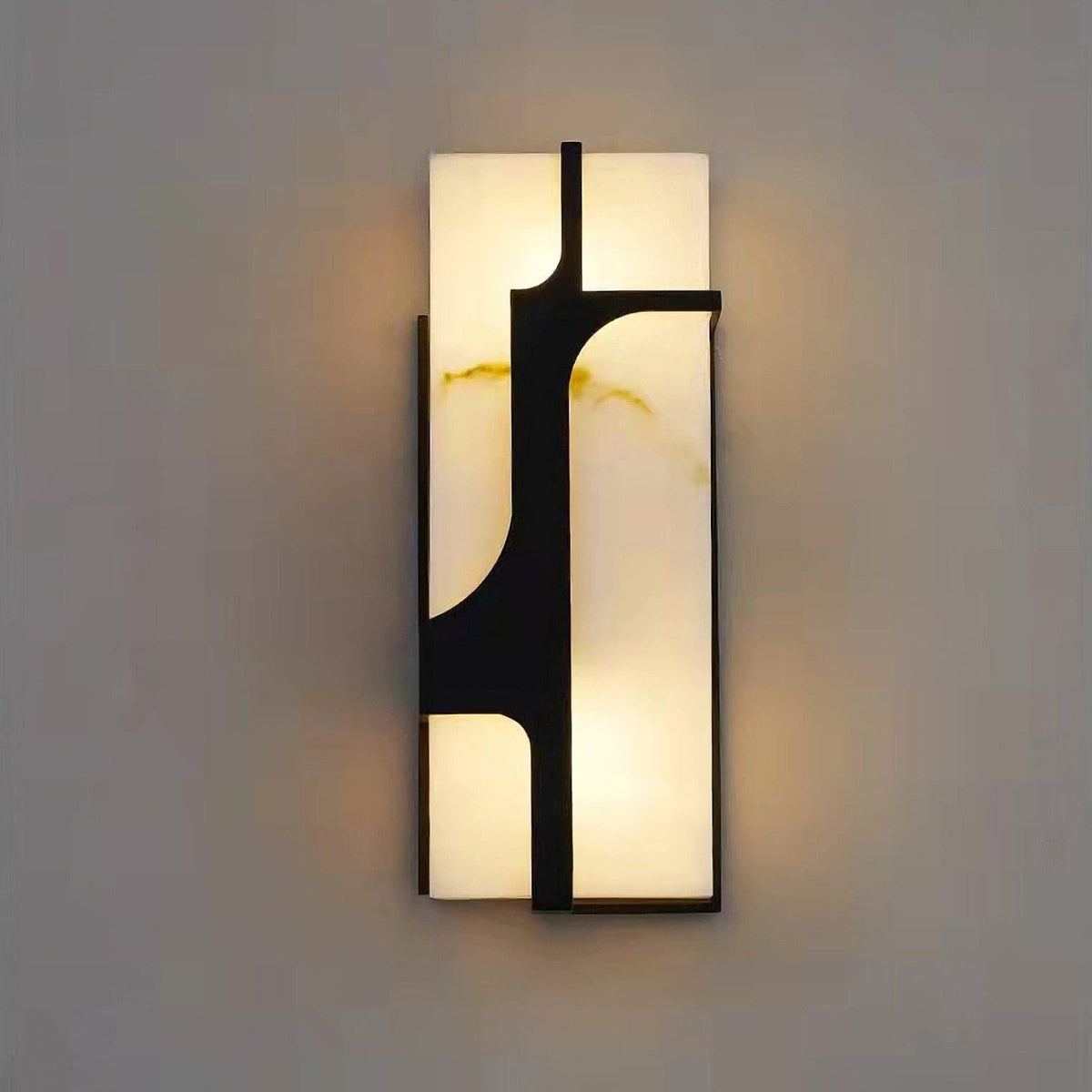 Ariel Wall Lamp Alabaster & Brass Elegance-Neutral Decor