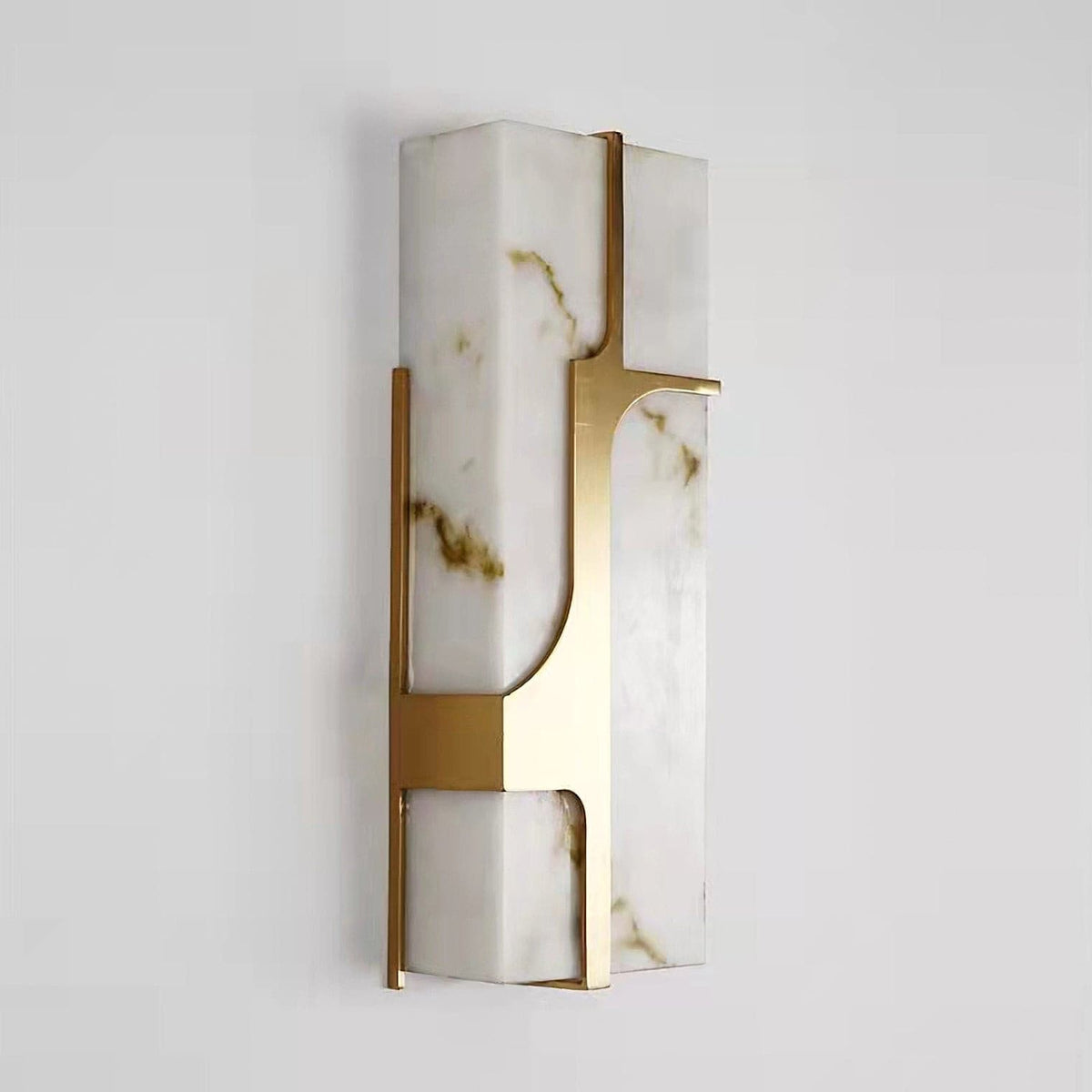Ariel Wall Lamp Alabaster & Brass Elegance-Neutral Decor