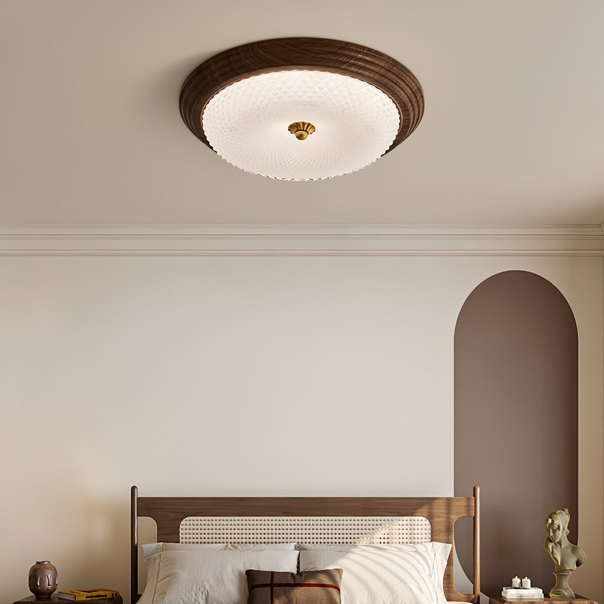 Elviana Lampe de Plafond en Verre Art Nordique Premium