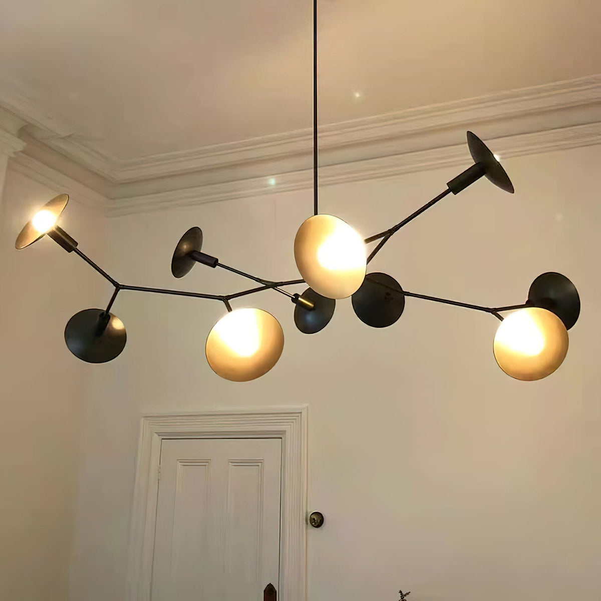 Tinduvyo Lustre Métal Verre Minimaliste Moderne