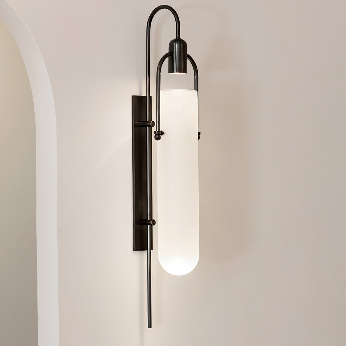 Peroris Applique Murale Arc Verre Moderne