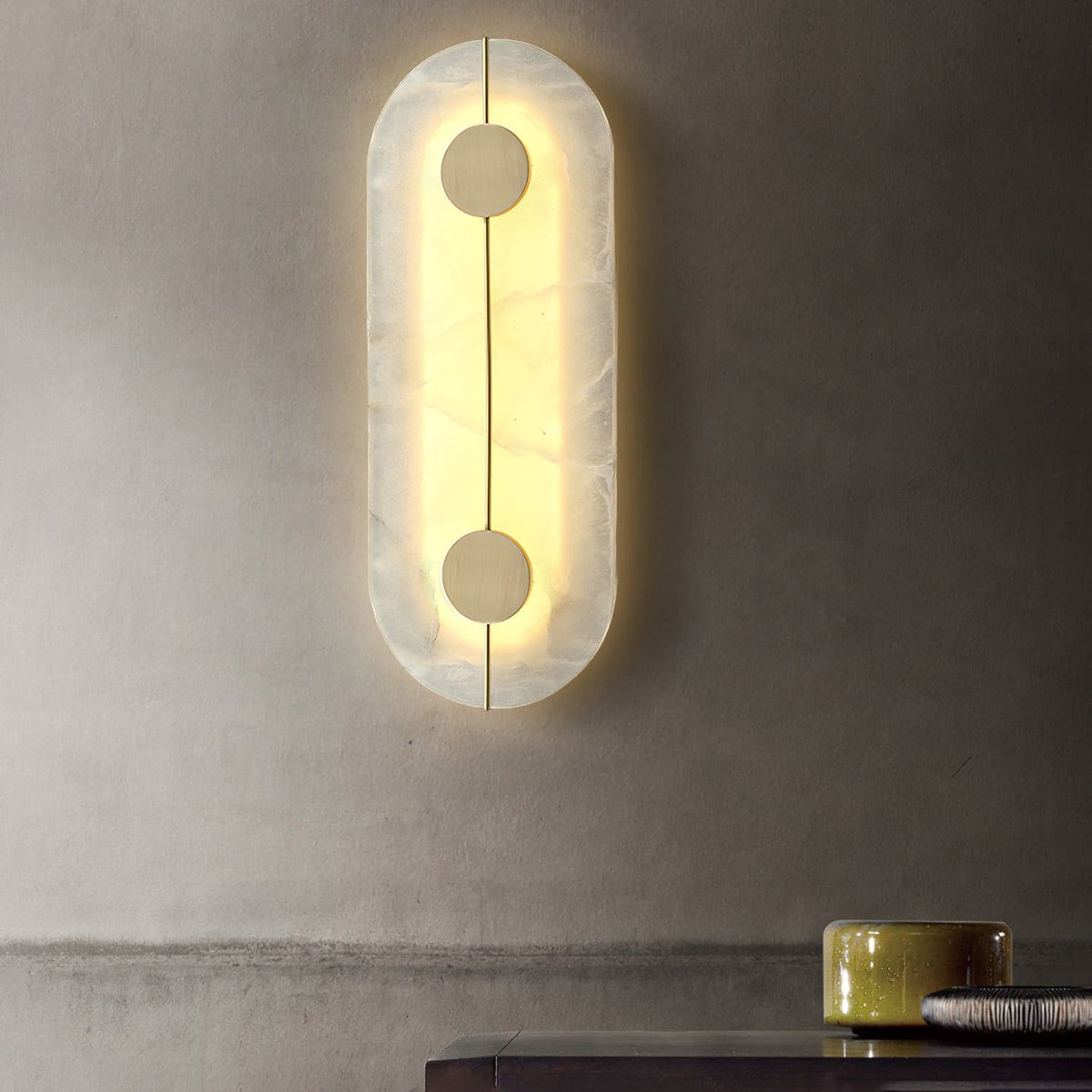 Artistic Wall Lamp Dolomite Copper Retro Flair-Neutral Decor