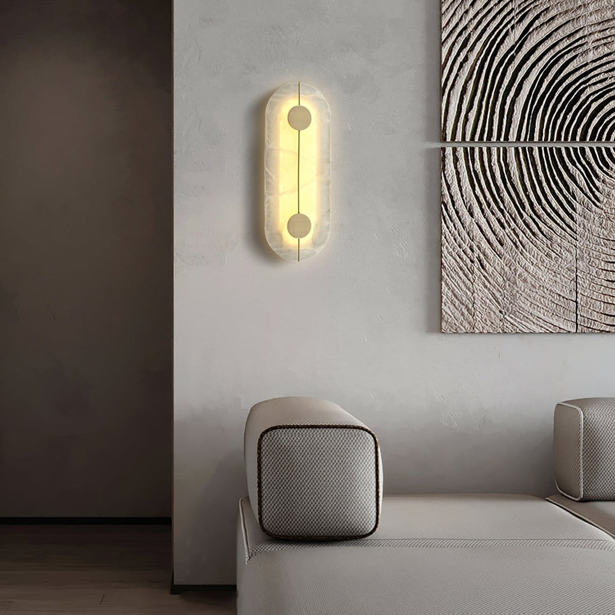 Artistic Wall Lamp Dolomite Copper Retro Flair-Neutral Decor