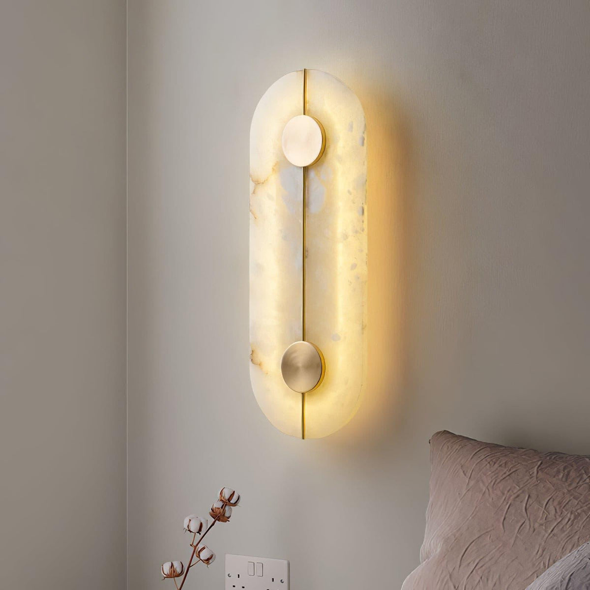 Citheira Applique Murale Minimaliste en Albâtre