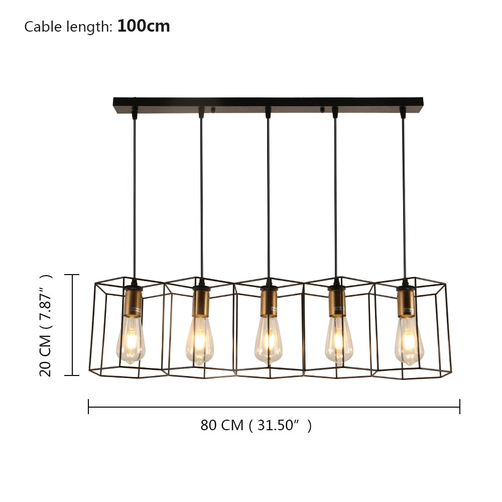 Arisha Suspension linéaire moderne pour le restaurant