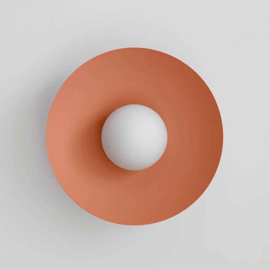Ceiling Light in Metal Canopy and Glass with Color Options-Neutral Decor