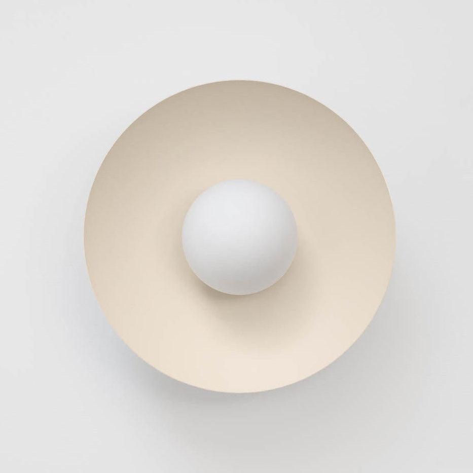 Ceiling Light in Metal Canopy and Glass with Color Options-Neutral Decor