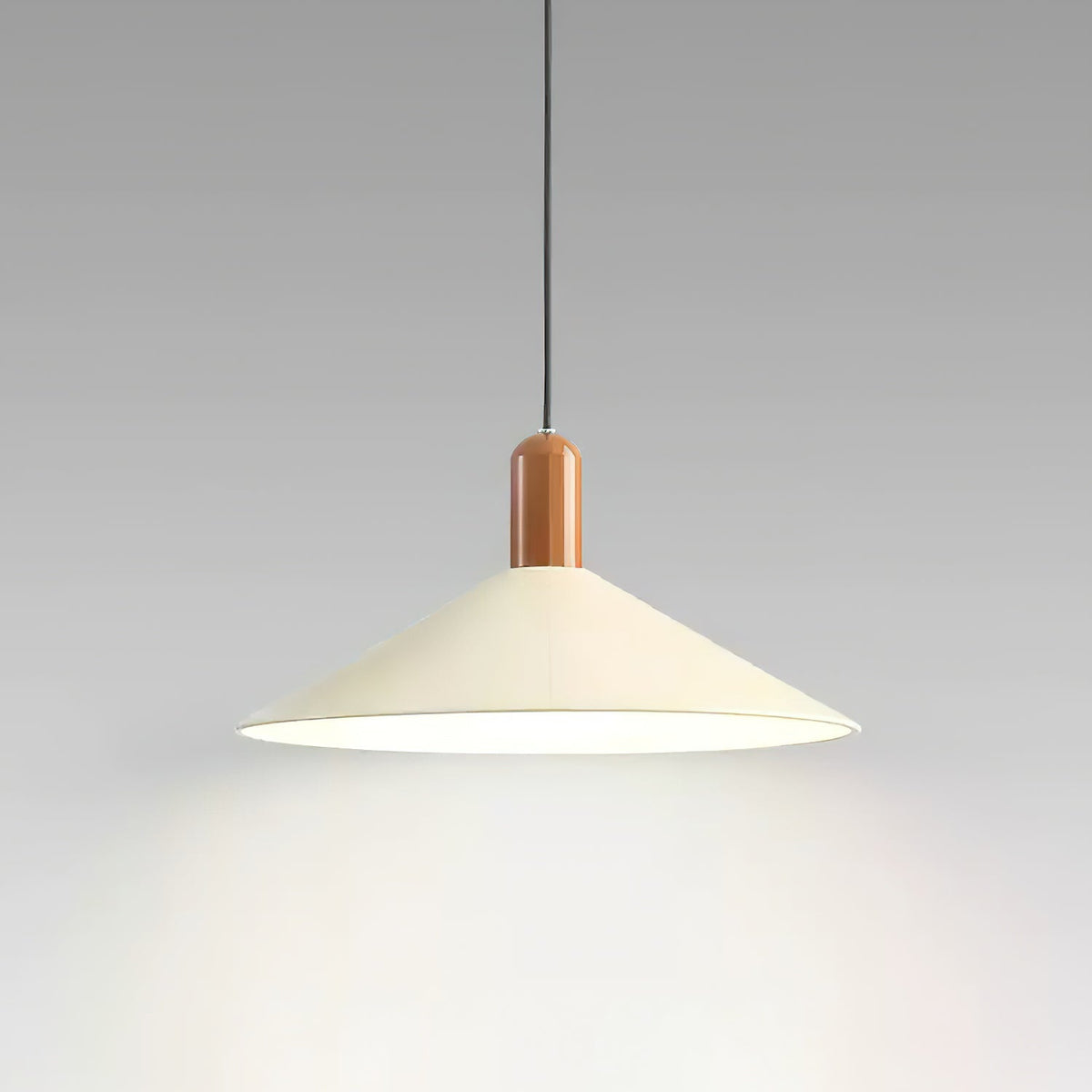 Pendant Light LED Minimalist Cone Hanging Lamp for Kitchen Dining-Neutral Decor